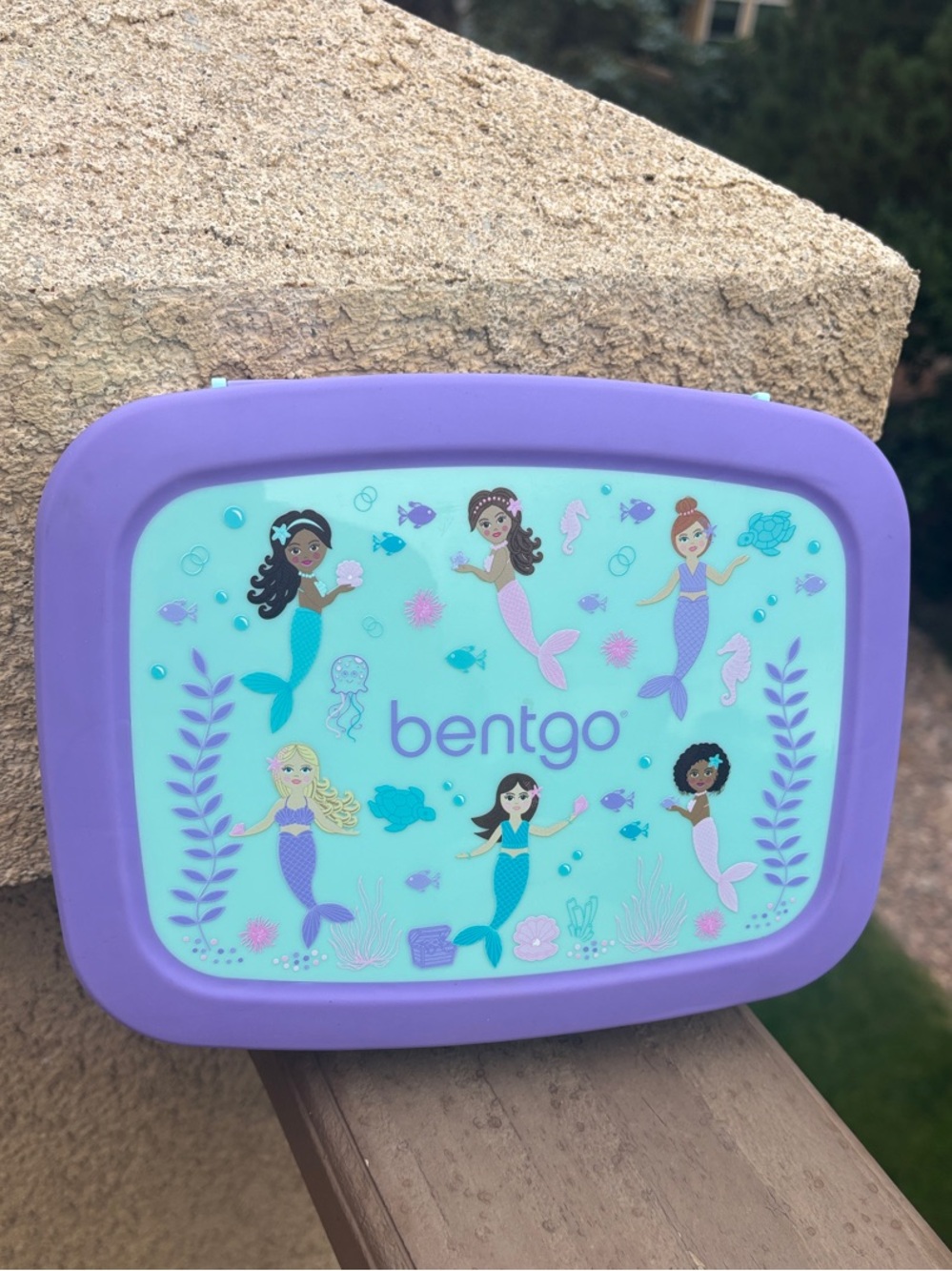 Kids Silicone Mermaid Lunchbox - Purple